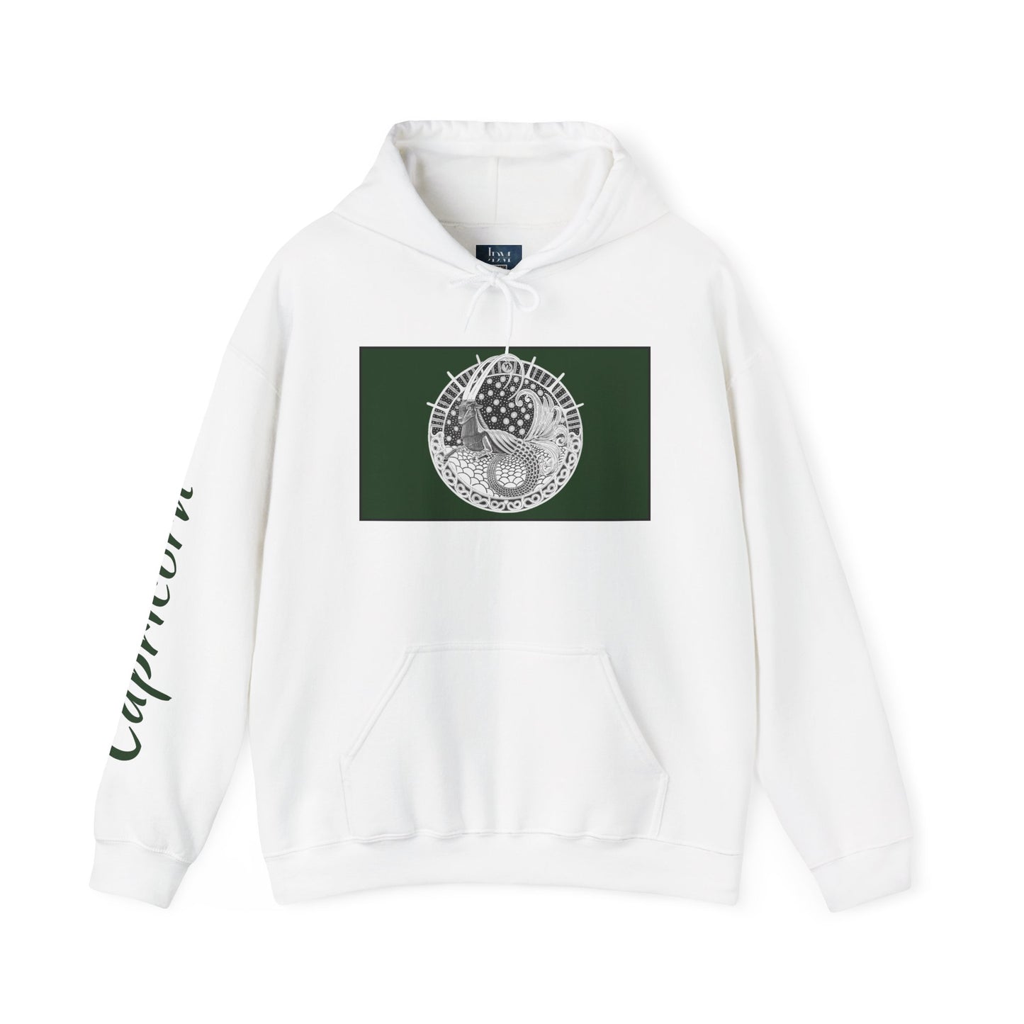 Capricorn Zodiac Hoodie – Hand-Drawn Celestial Design (Non-AI) Universal