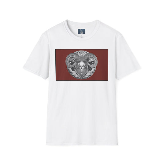 Aries Zodiac Softstyle T-Shirt - Hand-Drawn Celestial Design (Non-AI) Universal