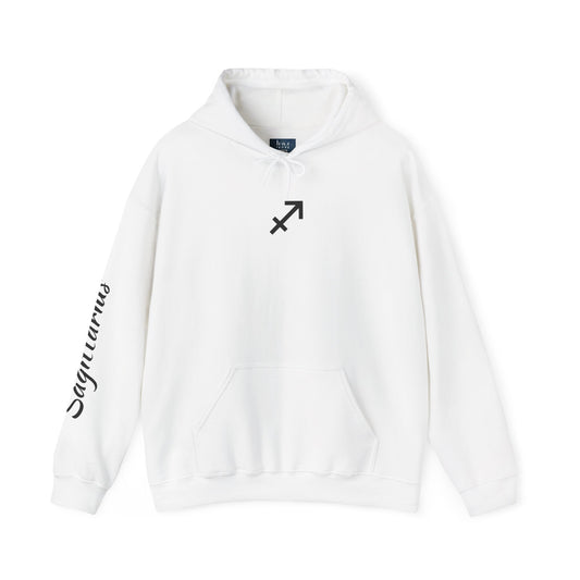 Sagittarius Zodiac Hoodie – Hand-Drawn Celestial Design (Non-AI)