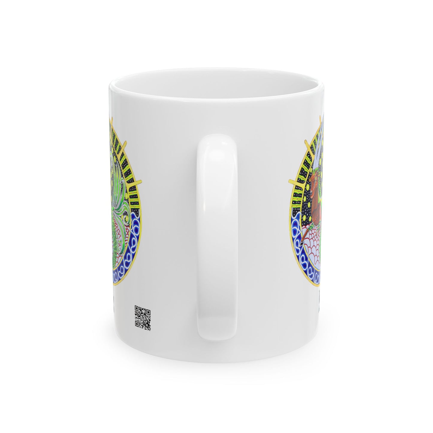 Capricorn Zodiac Mug – Hand-Drawn Celestial Design (Non-AI)
