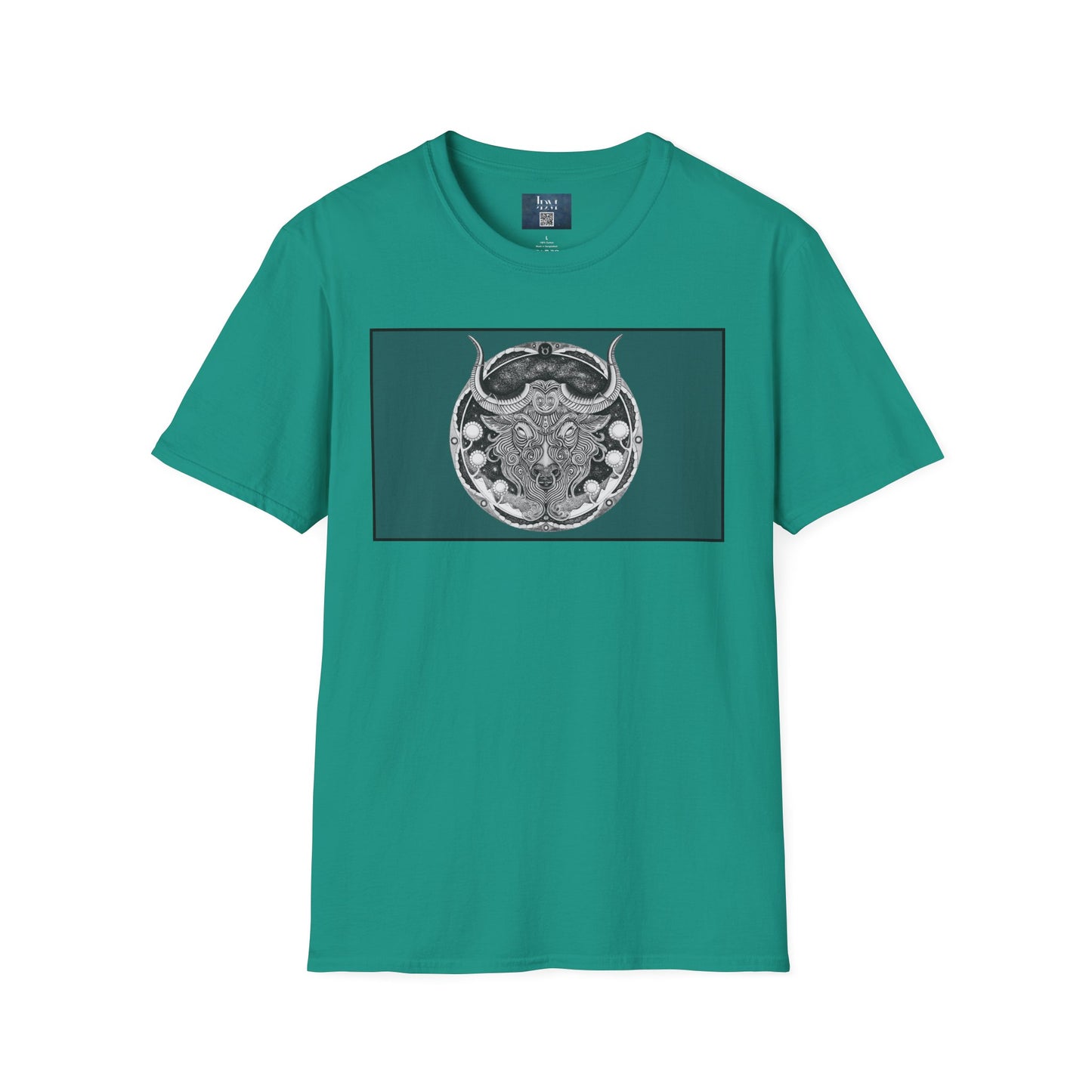 Taurus Zodiac Softstyle  T-Shirt - Hand-Drawn Celestial Design (Non-AI) Universal