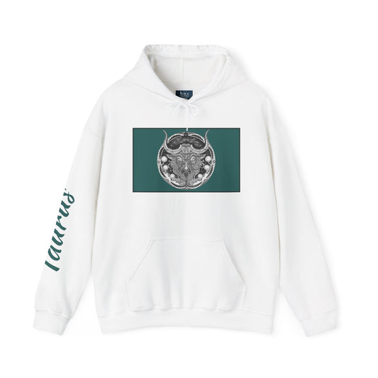 Taurus Zodiac Hoodie - Hand-Drawn Celestial Design (Non-AI) Universal