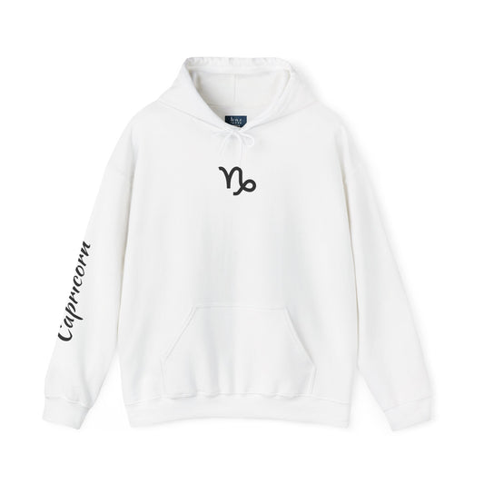 Capricorn Zodiac Hoodie – Hand-Drawn Celestial Design (Non-AI)