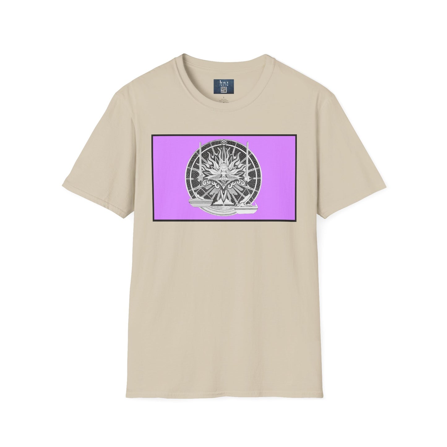 Libra Zodiac Crew Neck T-Shirt – Hand-Drawn Celestial Design (Non-AI)  Universal