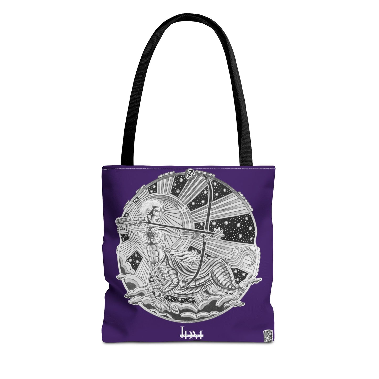 Sagittarius Zodiac Tote Bag – Hand-Drawn Celestial Design (Non-AI) Universal