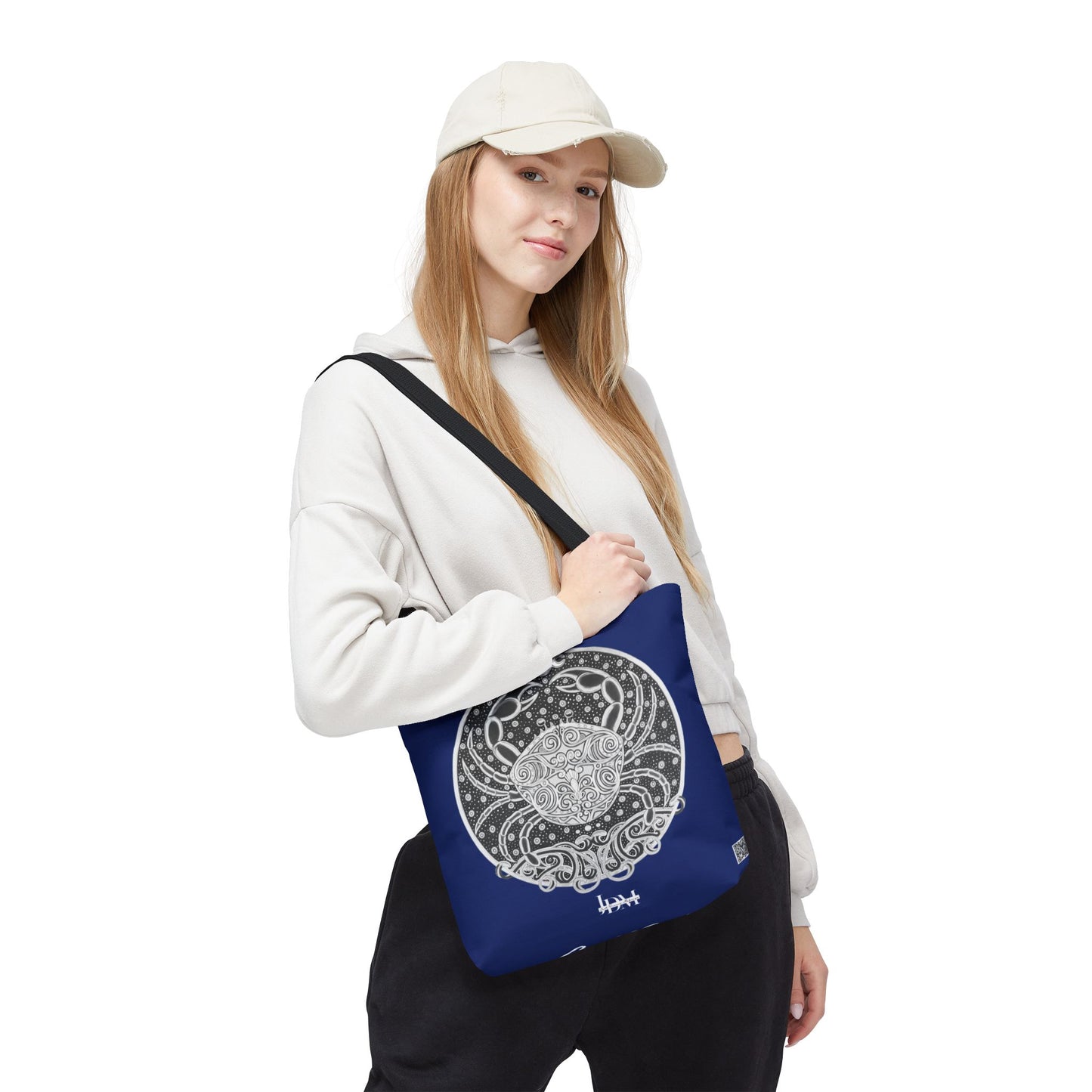 Cancer Zodiac Tote Bag - Hand-Drawn Celestial Design (Non-AI) Universal