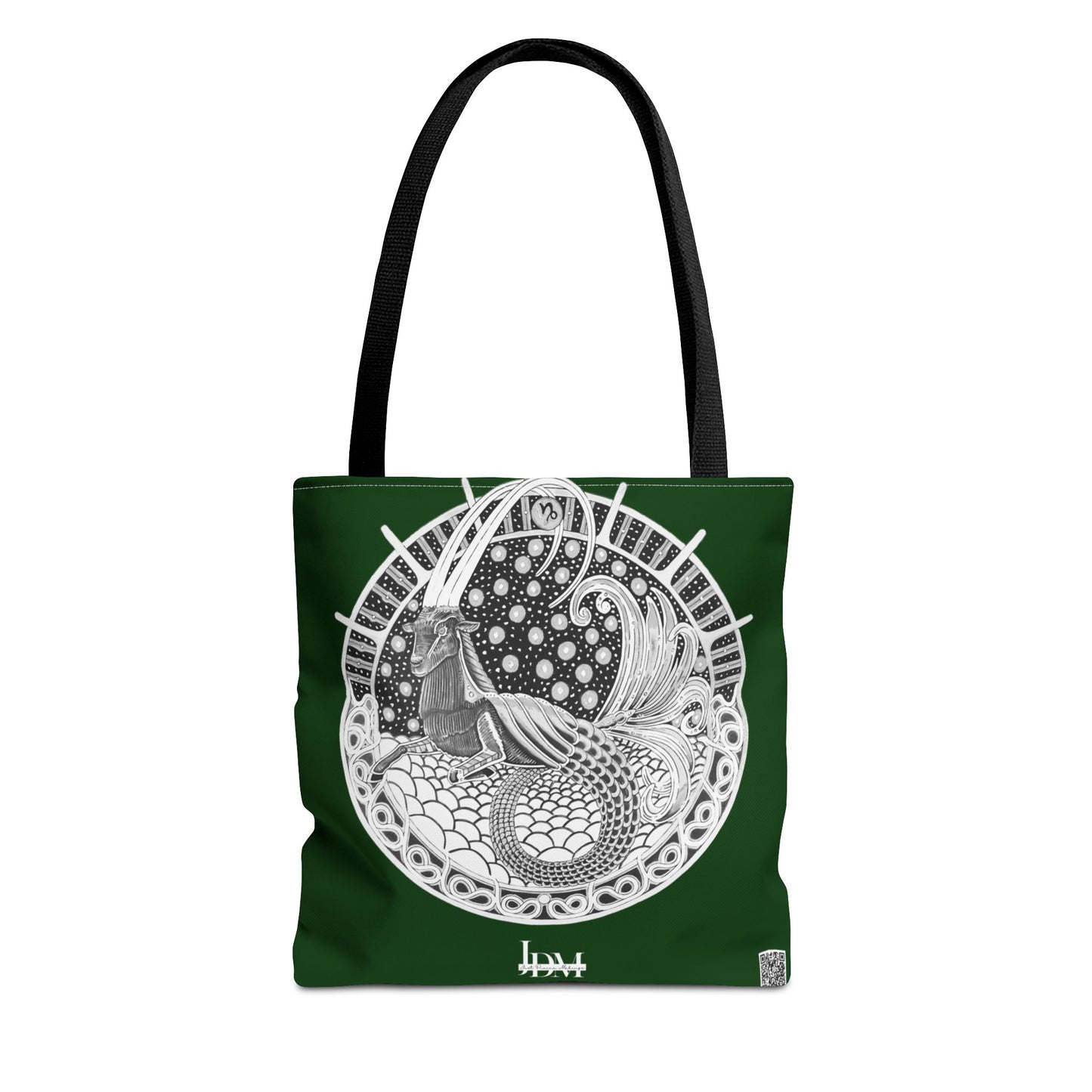 Capricorn Zodiac Tote Bag - Hand-Drawn Celestial Design (Non-AI) Universal