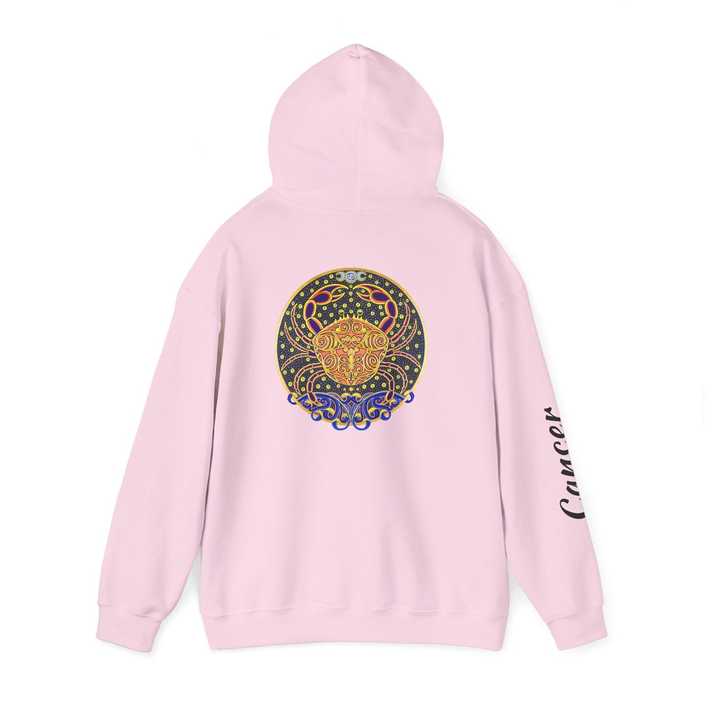 Cancer Zodiac Hoodie – Hand-Drawn Celestial Design (Non-AI)