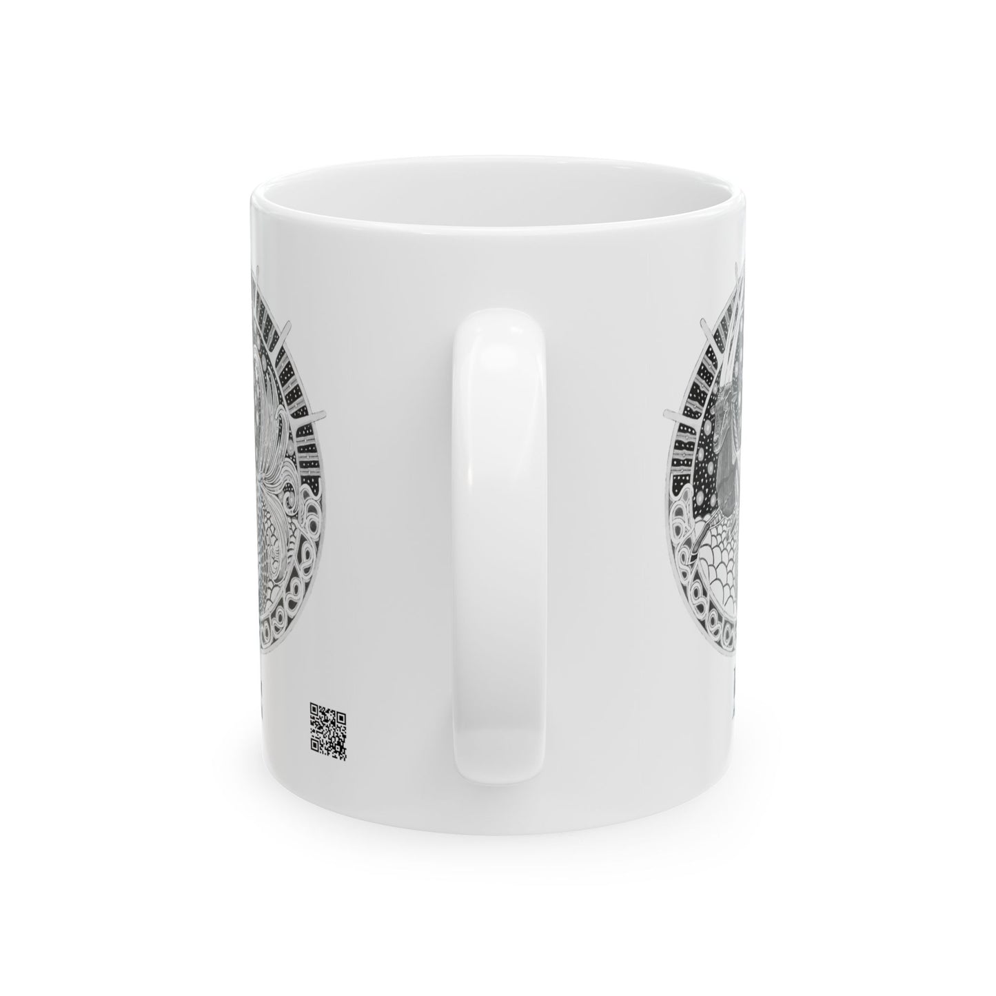 Capricorn Zodiac Mug – Hand-Drawn Celestial Design (Non-AI) Universal