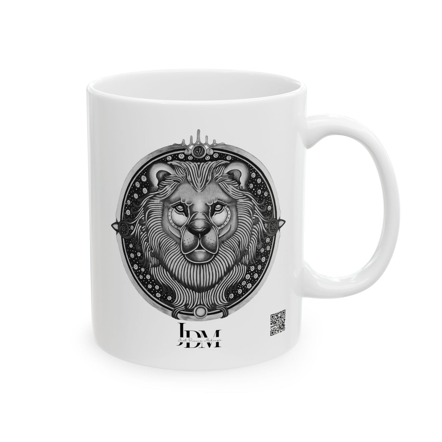 Leo Zodiac Mug – Hand-Drawn Celestial Design (Non-AI) universal