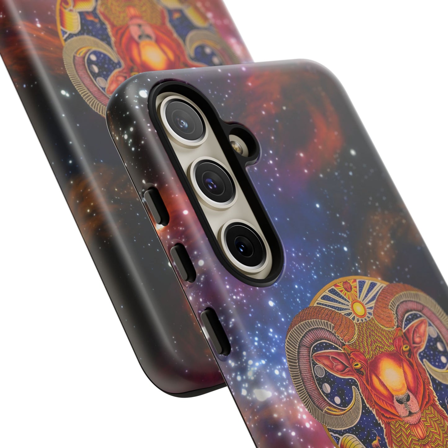 Aries Zodiac Tough Phone Case – Hand-Drawn Celestial Design (Non-AI)