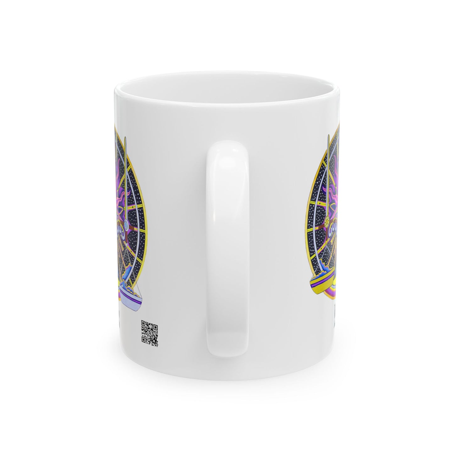 Libra Zodiac Mug – Hand-Drawn Celestial Design (Non-AI)