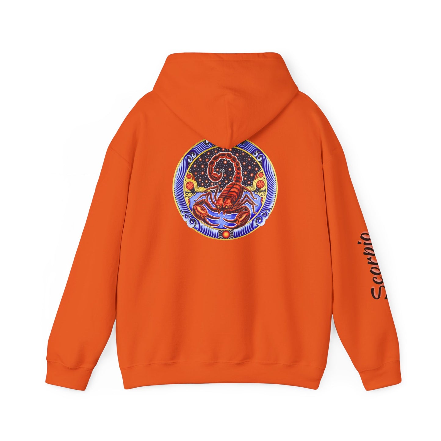 Scorpio Zodiac Hoodie – Hand-Drawn Celestial Design (Non-AI)