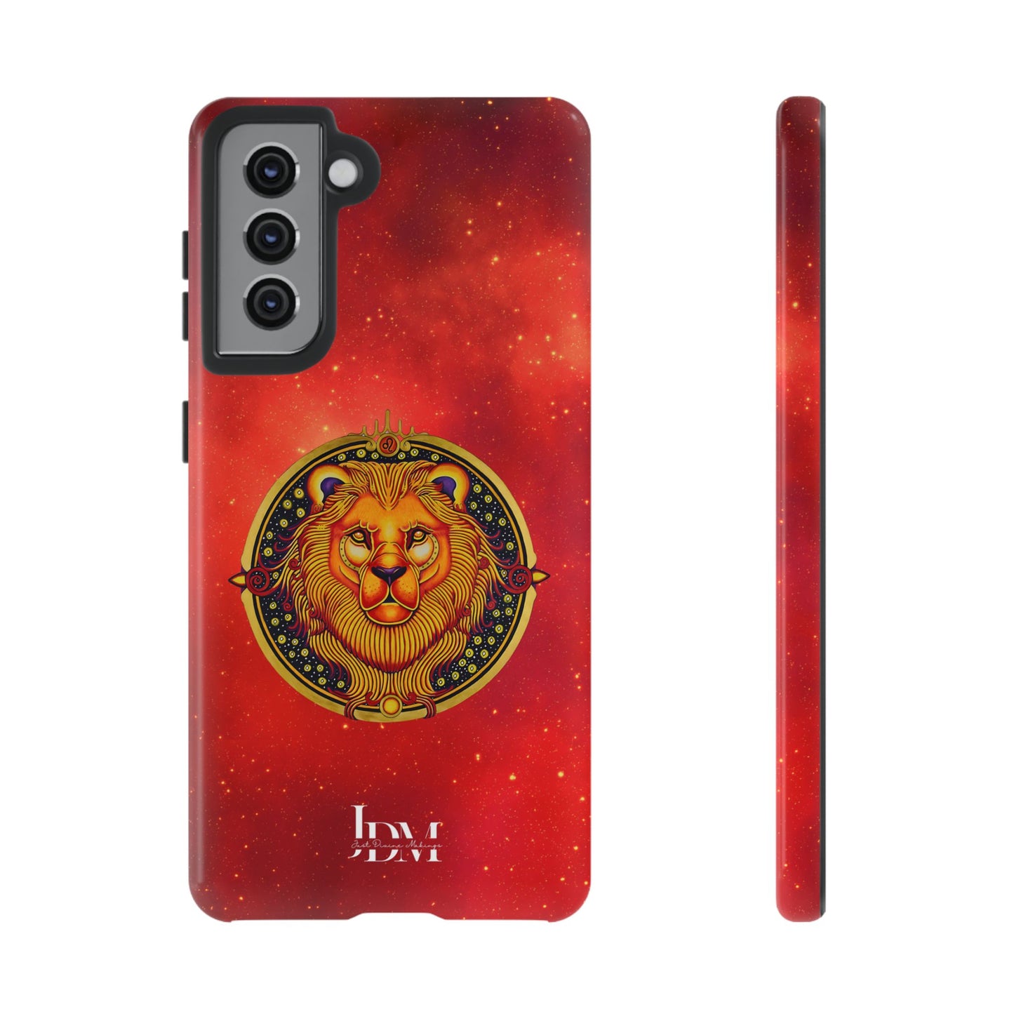 Leo Zodiac Tough Phone Case – Hand-Drawn Celestial Design (Non-AI)