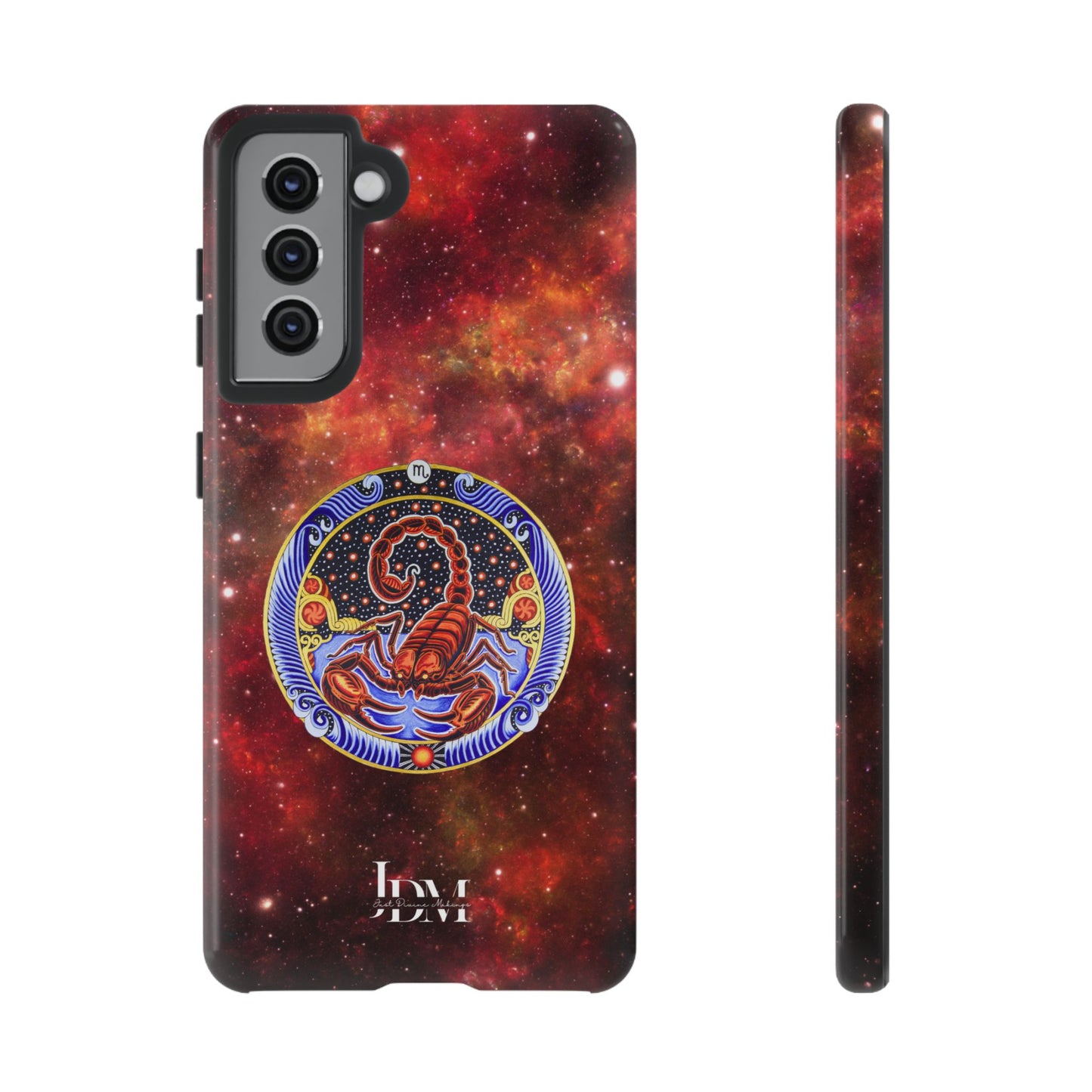 Scorpio Zodiac Tough Phone Case – Hand-Drawn Celestial Design (Non-AI)