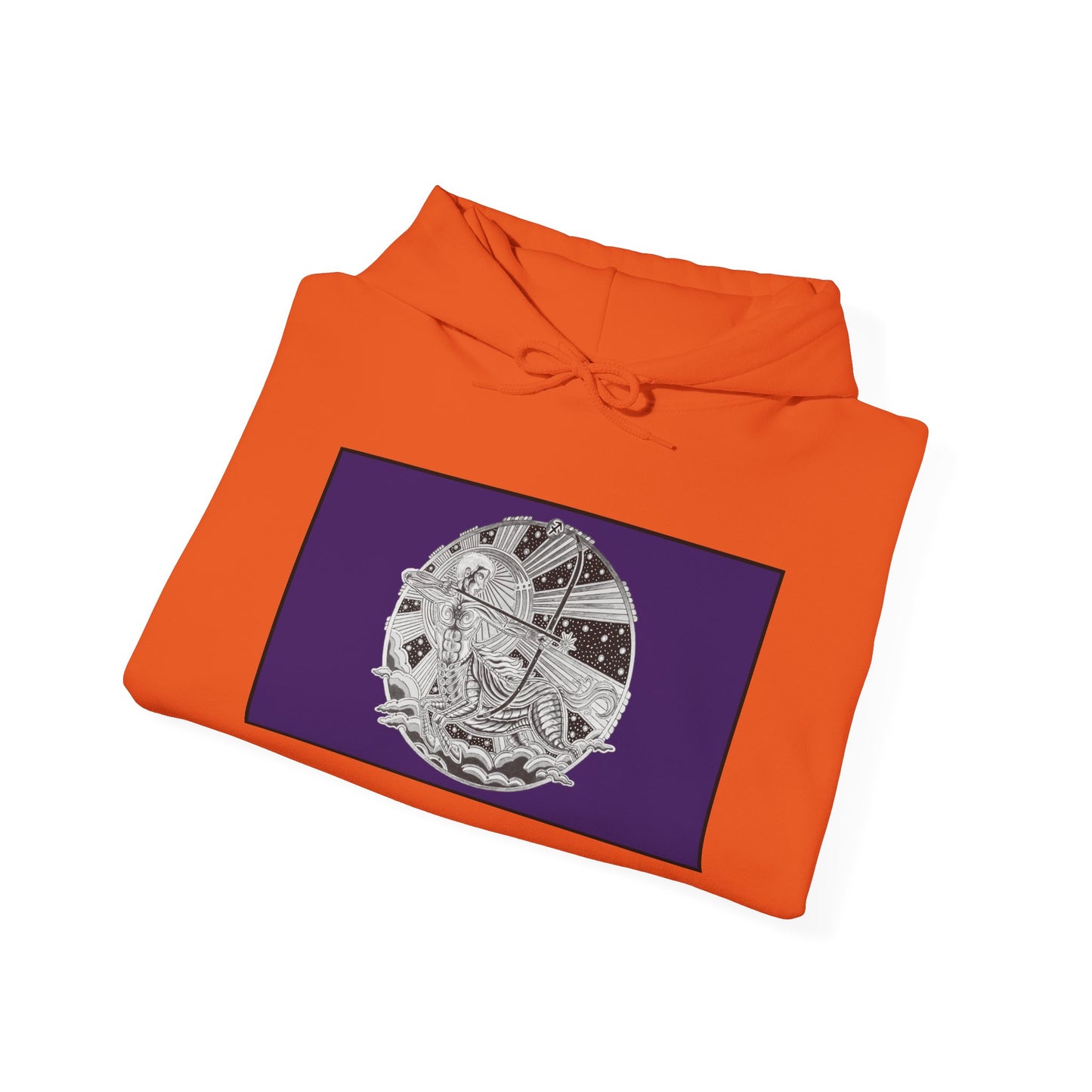 Sagittarius Zodiac Hoodie – Hand-Drawn Celestial Design (Non-AI) Universal