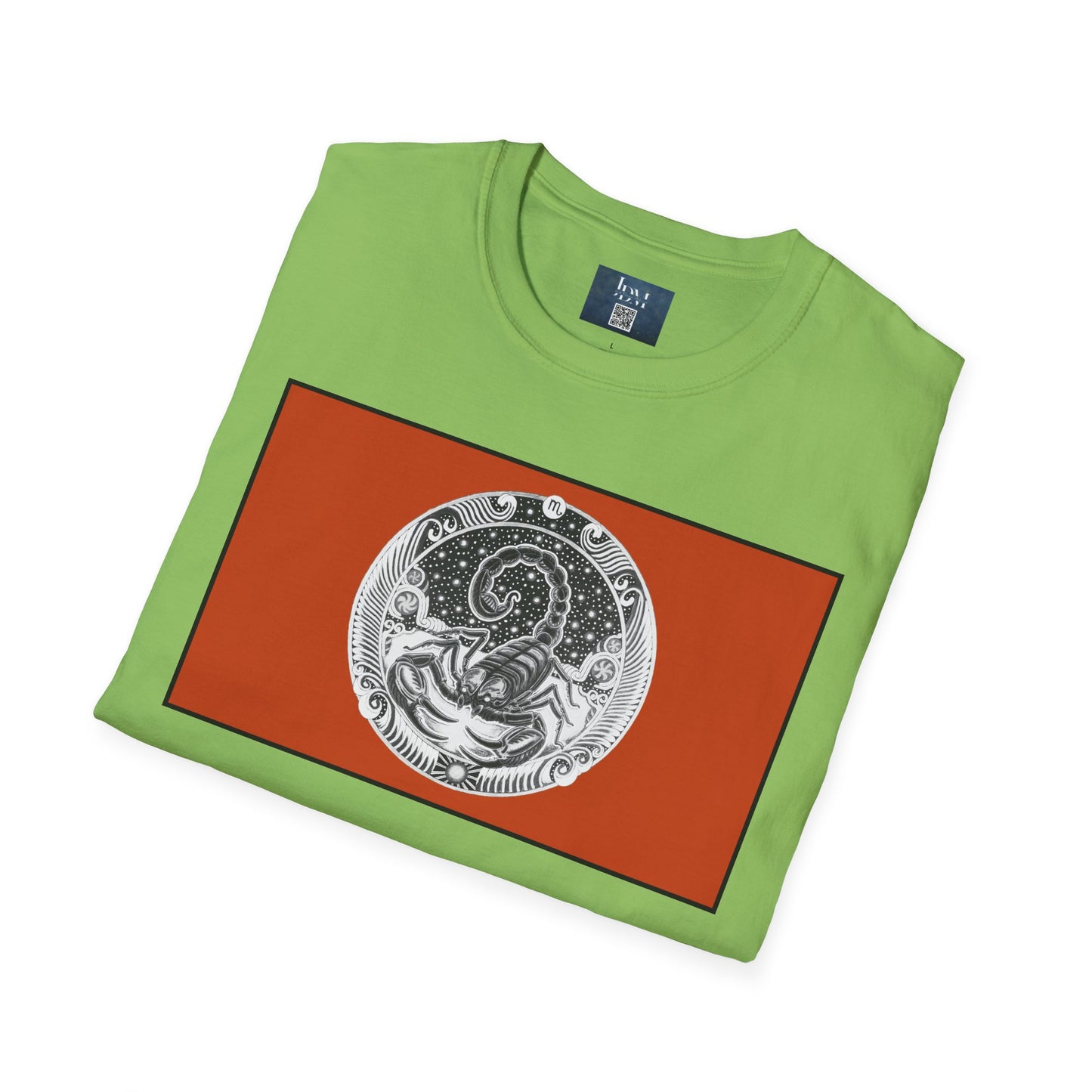 Scorpio Zodiac Crew Neck T-Shirt – Hand-Drawn Celestial Design (Non-AI) Universal