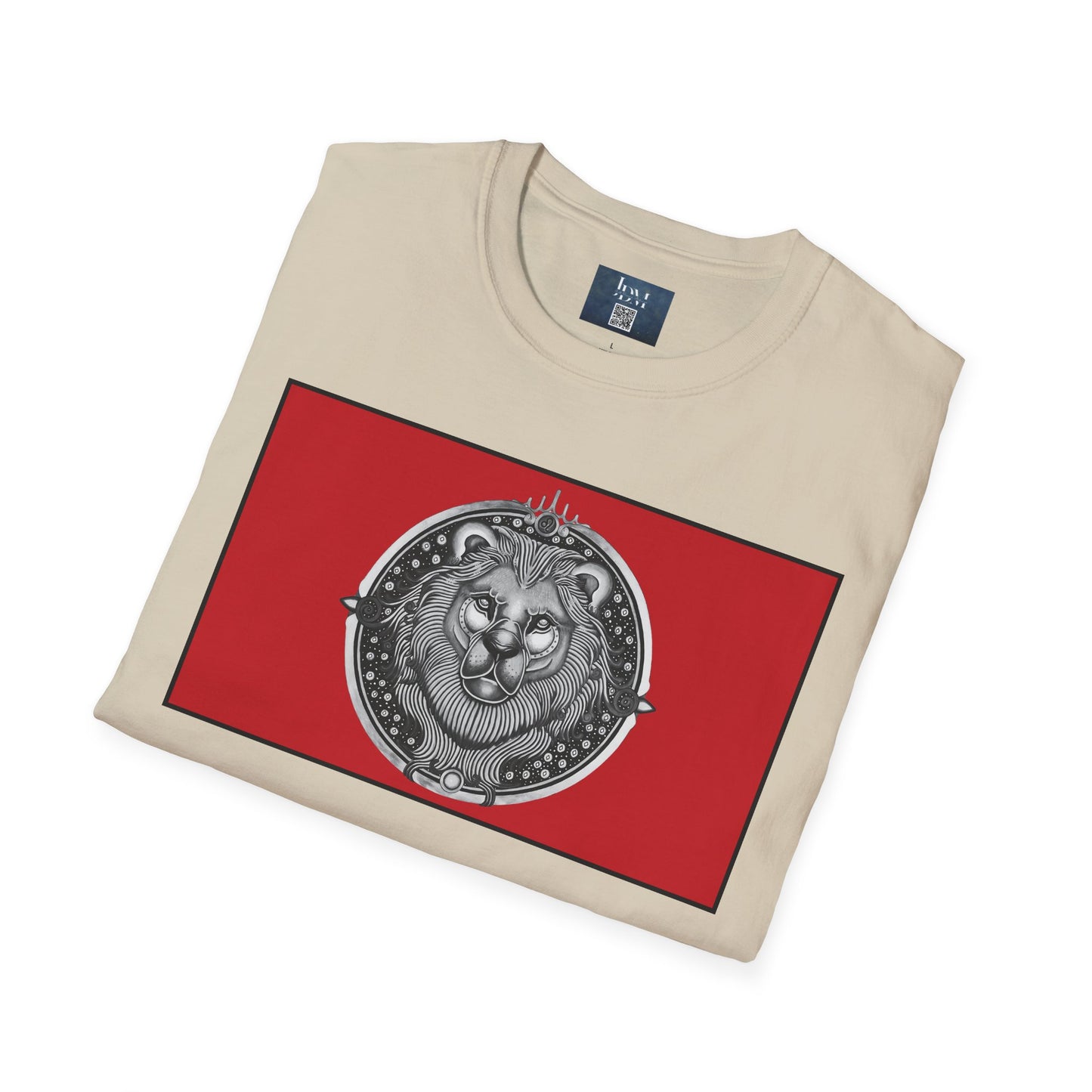 Leo Zodiac Crew Neck T-Shirt – Hand-Drawn Celestial Design (Non-AI) Universal