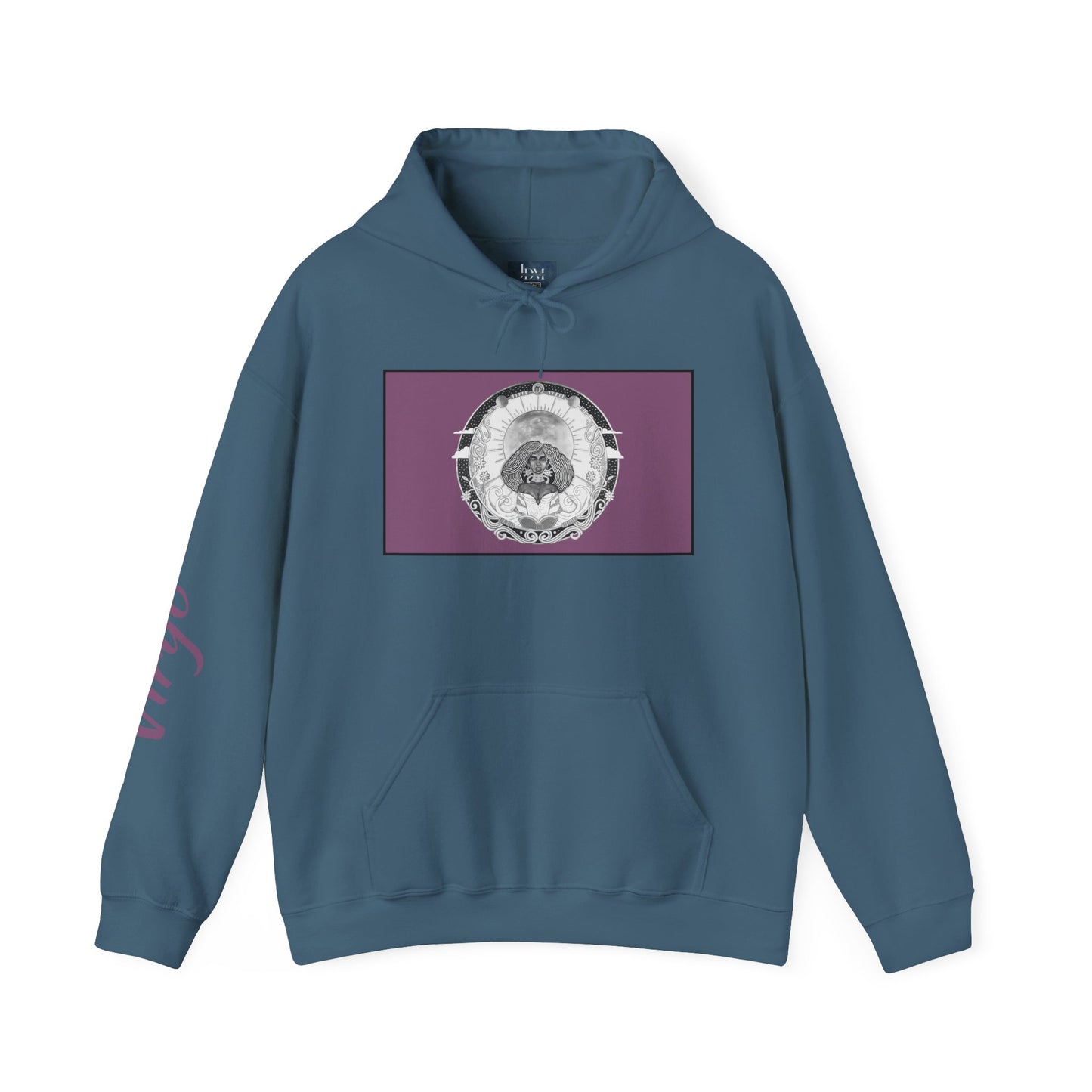 Virgo Zodiac Hoodie – Hand-Drawn Celestial Design (Non-AI) Universal