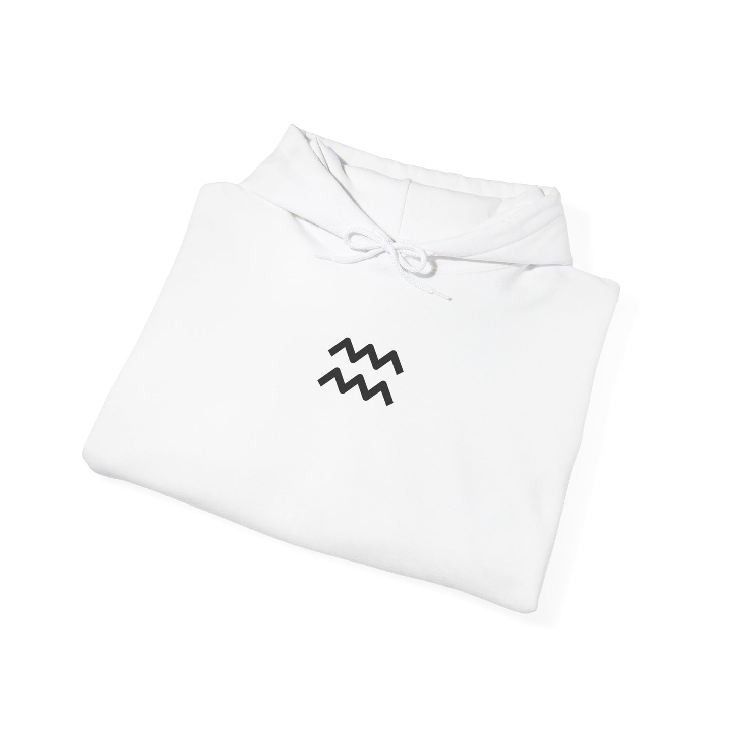 Aquarius Zodiac Hoodie – Hand-Drawn Celestial Design (Non-AI)