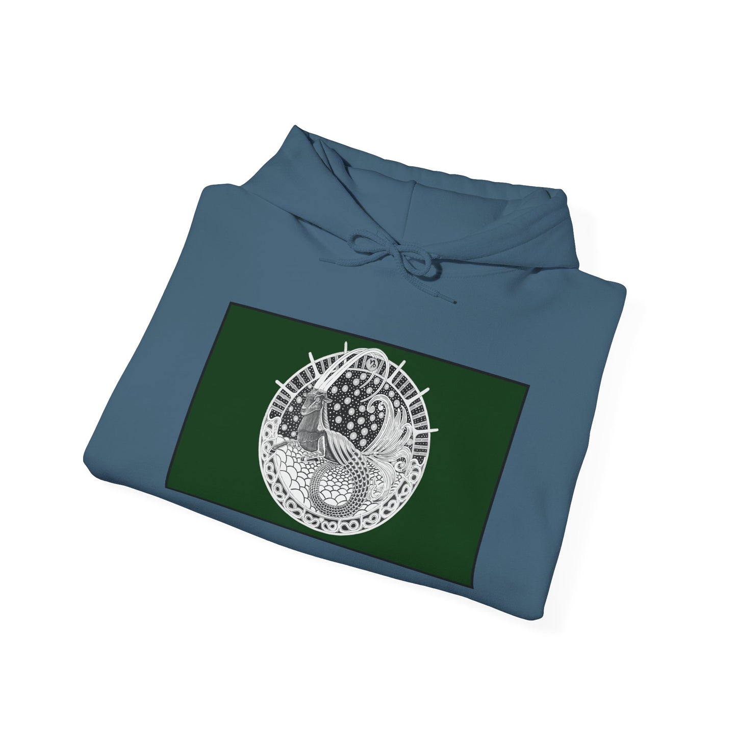 Capricorn Zodiac Hoodie – Hand-Drawn Celestial Design (Non-AI) Universal