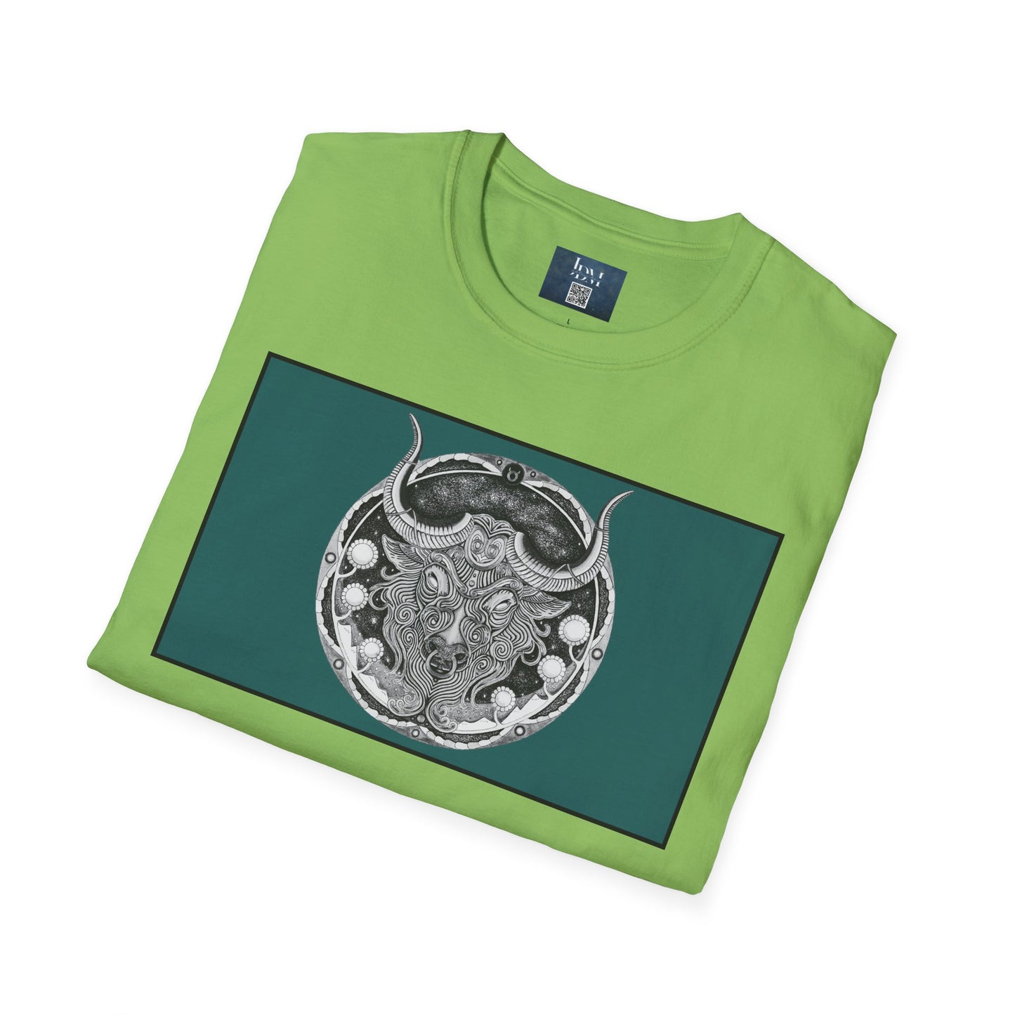Taurus Zodiac Softstyle  T-Shirt - Hand-Drawn Celestial Design (Non-AI) Universal