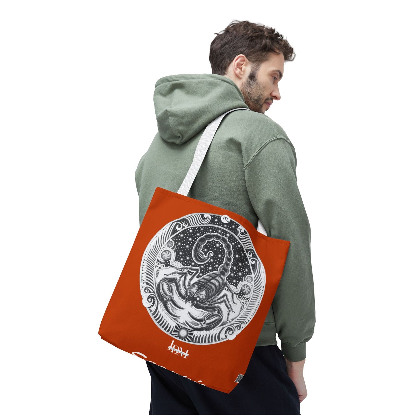 Scorpio Zodiac Tote Bag - Hand-Drawn Celestial Design (Non-AI) Universal