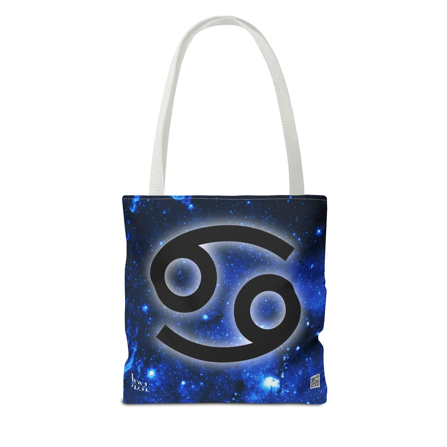 Cancer Zodiac Tote Bag - Hand-Drawn Celestial Design (Non-AI)