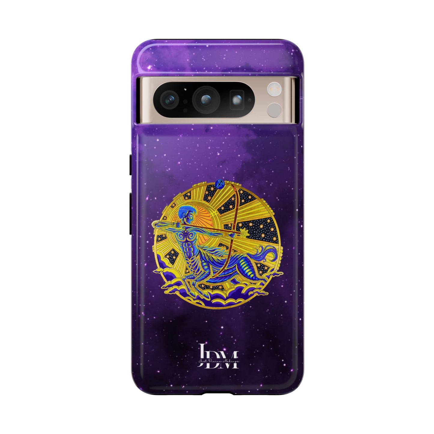 Sagittarius Zodiac Tough Phone Case – Hand-Drawn Celestial Design (Non-AI)