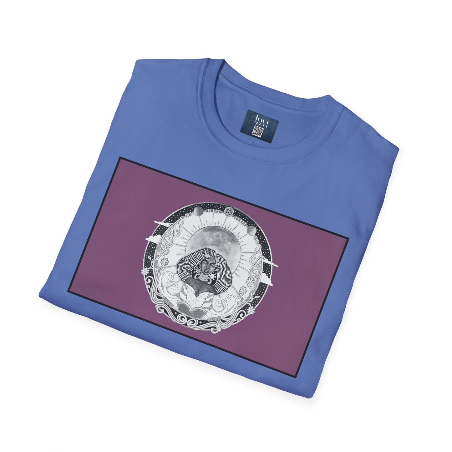 Virgo Zodiac Crew Neck T-Shirt – Hand-Drawn Celestial Design (Non-AI) Universal