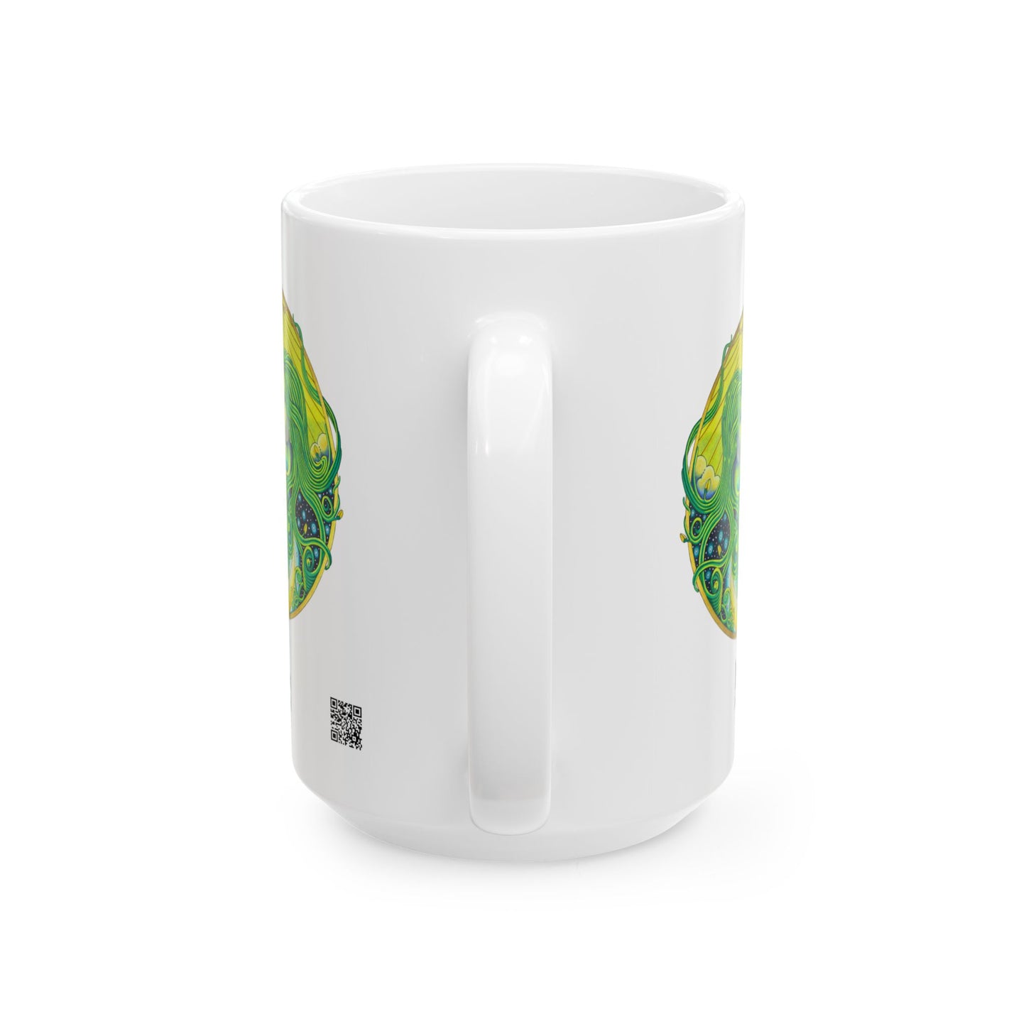 Gemini Zodiac Mug - Hand-Drawn Celestial Design (Non-AI)