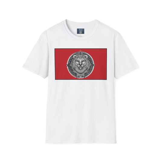 Leo Zodiac Crew Neck T-Shirt – Hand-Drawn Celestial Design (Non-AI) Universal