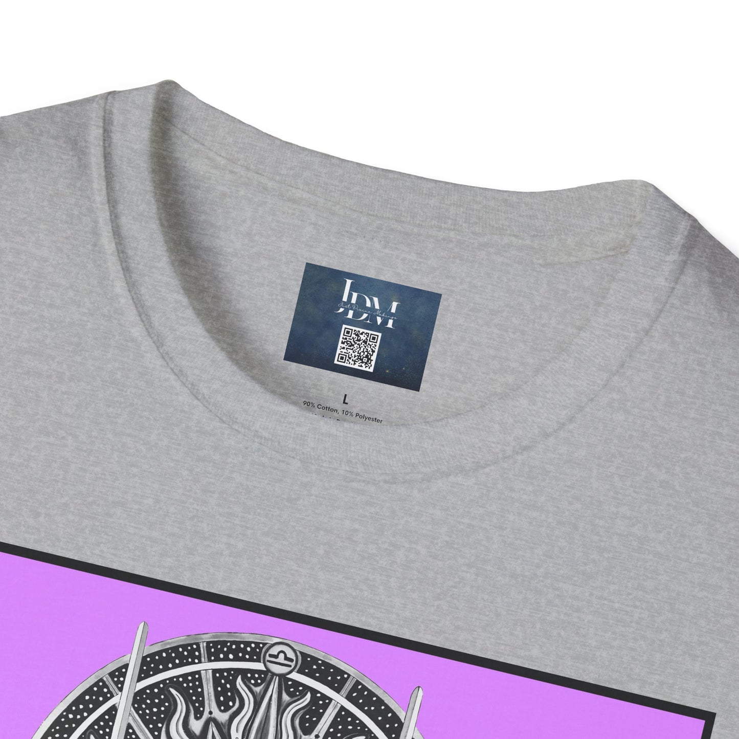 Libra Zodiac Crew Neck T-Shirt – Hand-Drawn Celestial Design (Non-AI)  Universal