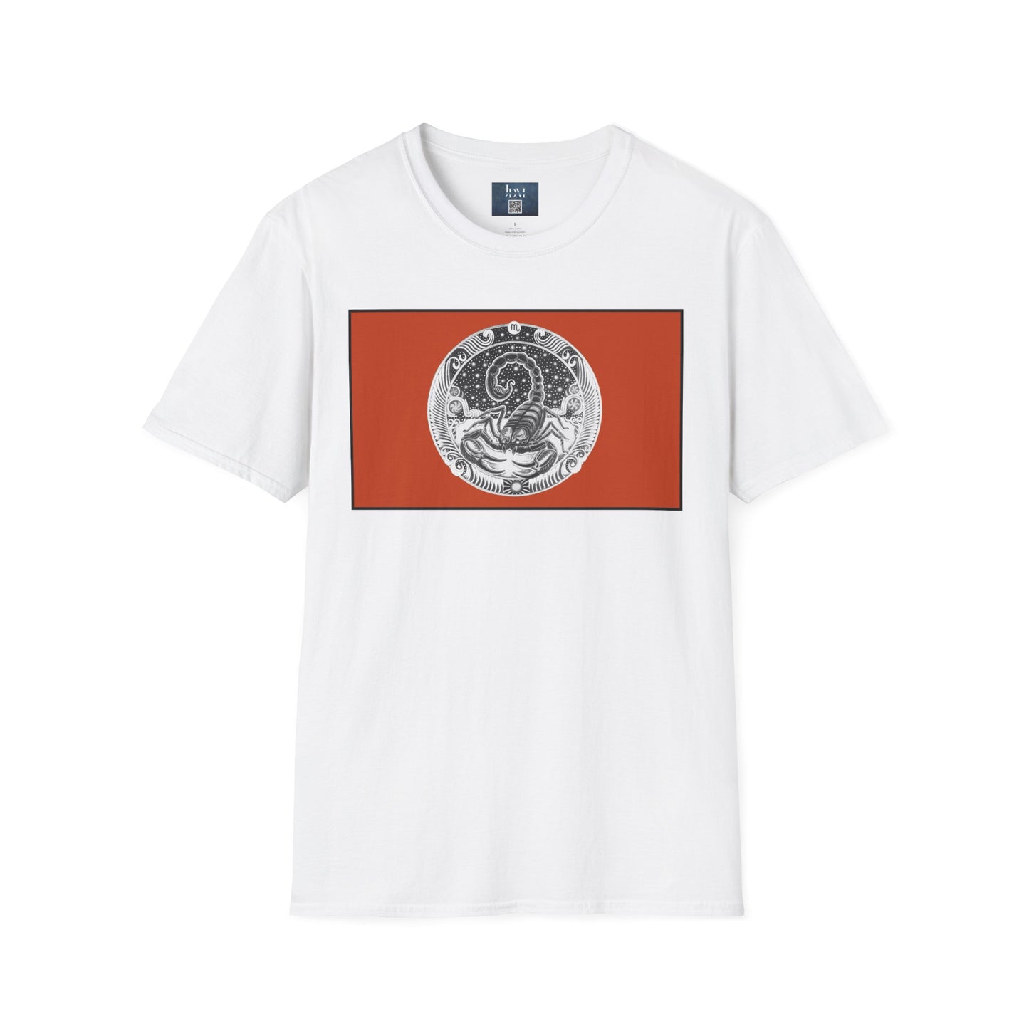 Scorpio Zodiac Crew Neck T-Shirt – Hand-Drawn Celestial Design (Non-AI) Universal