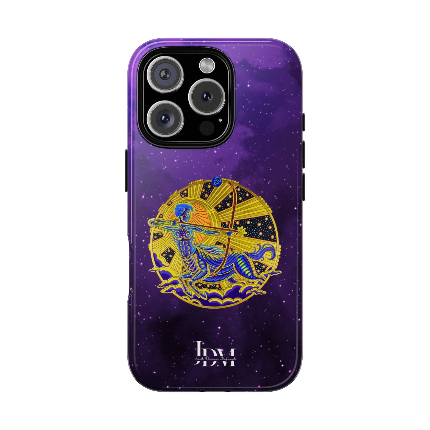 Sagittarius Zodiac Tough Phone Case – Hand-Drawn Celestial Design (Non-AI)