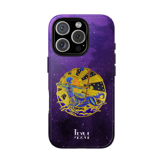 Sagittarius Zodiac Tough Phone Case – Hand-Drawn Celestial Design (Non-AI)