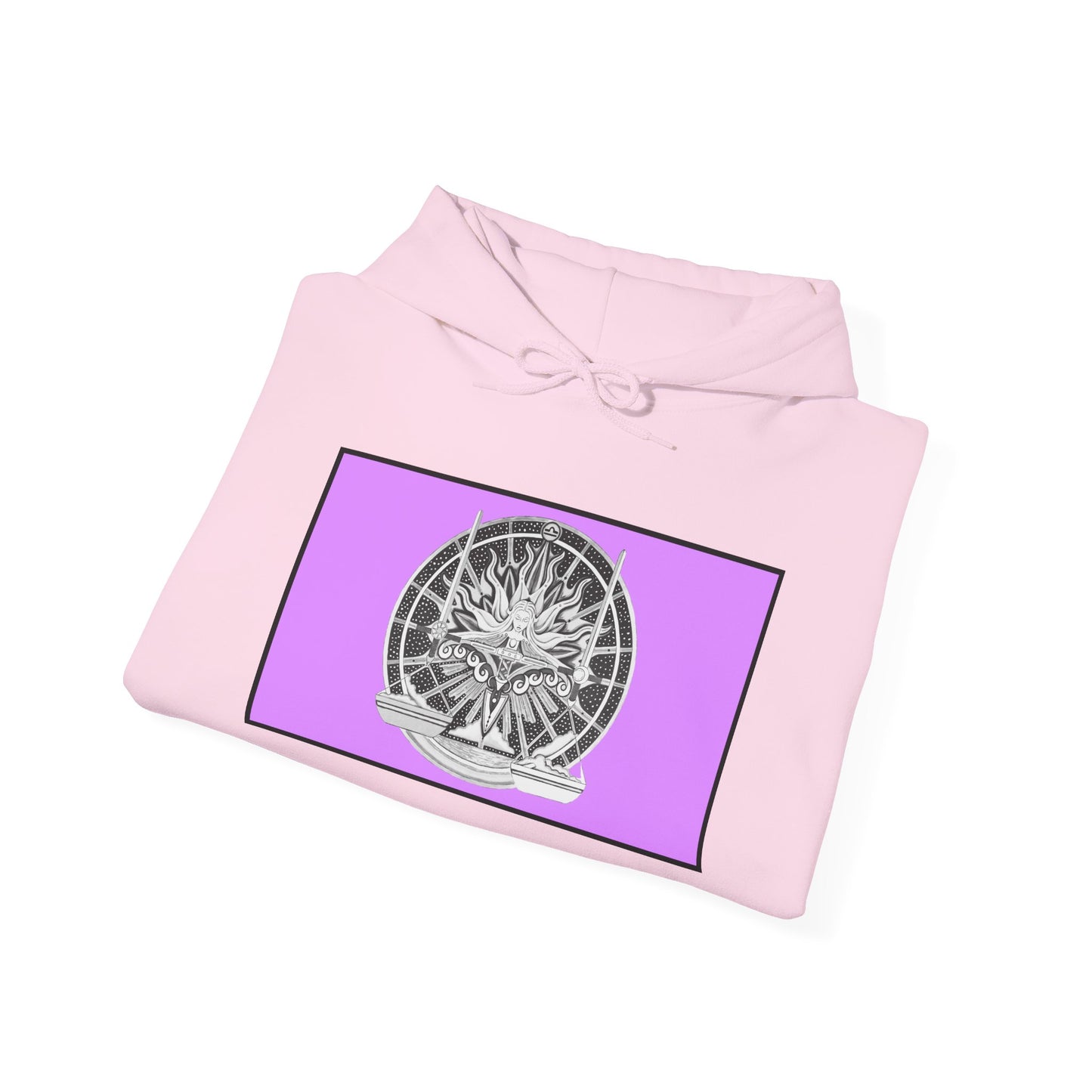 Libra Zodiac Hoodie – Hand-Drawn Celestial Design (Non-AI) Universal