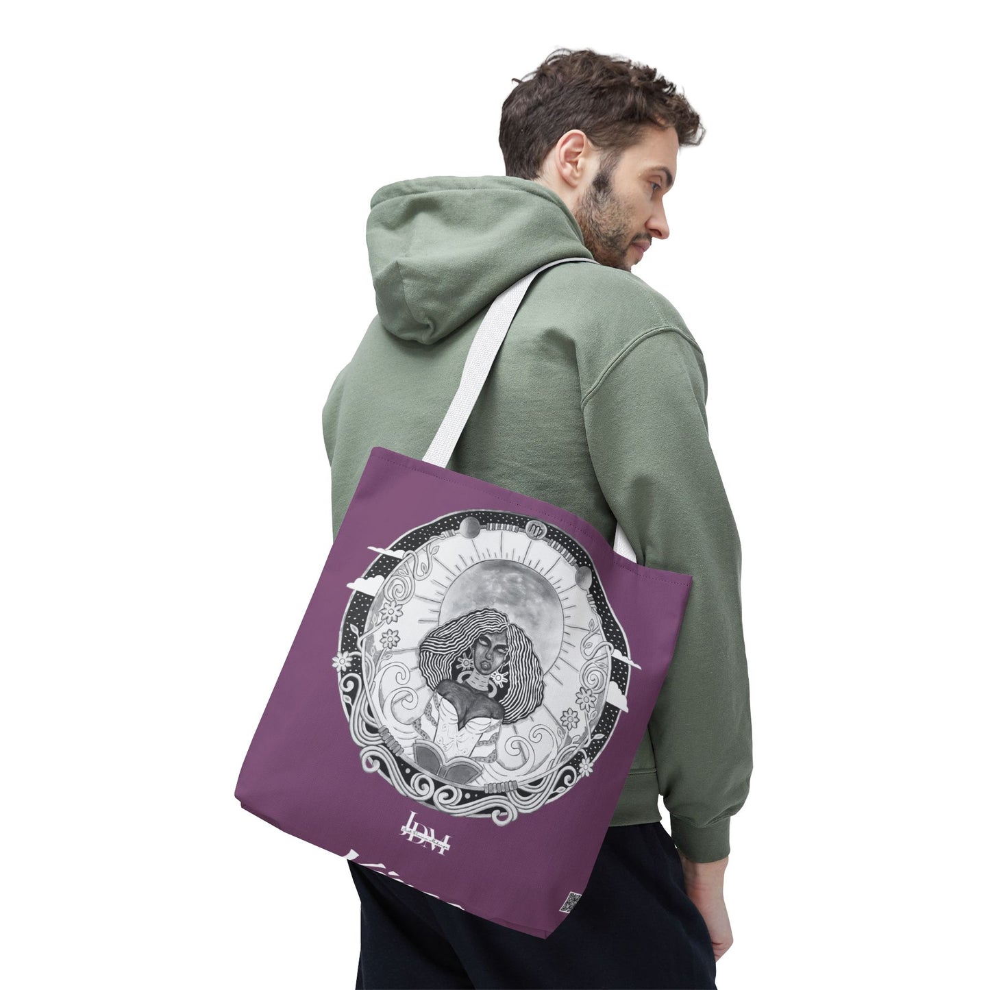 Virgo Zodiac Tote Bag - Hand-Drawn Celestial Design (Non-AI) Universal