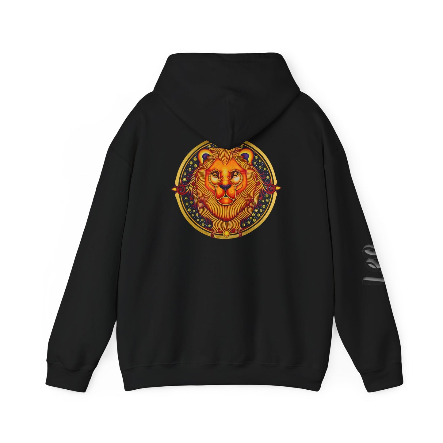 Leo Zodiac Hoodie – Hand-Drawn Celestial Design (Non-AI)