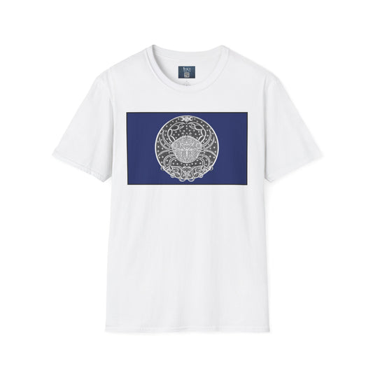 Cancer Zodiac Crew Neck T-Shirt – Hand-Drawn Celestial Design (Non-AI) Universal