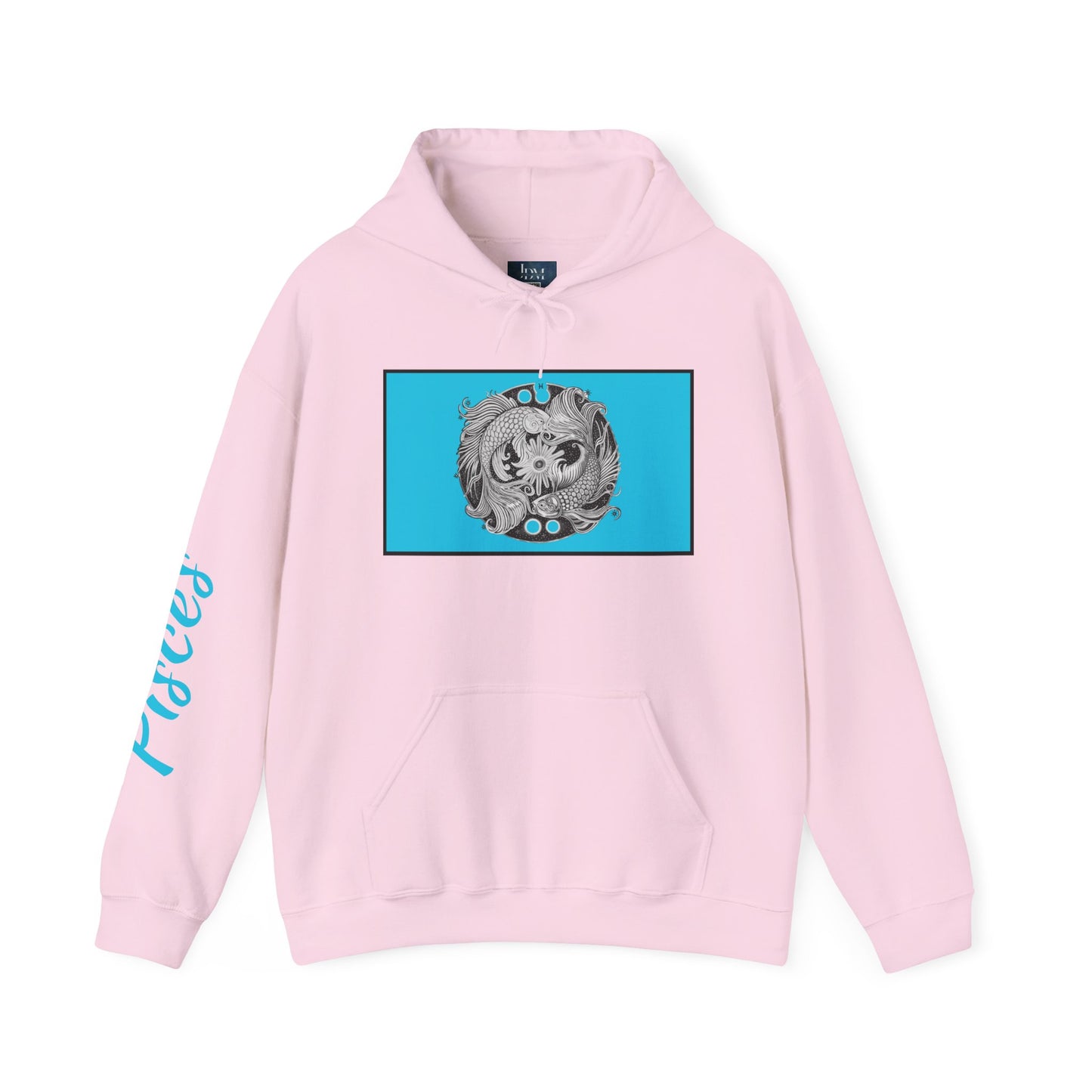 Pisces Zodiac Hoodie – Hand-Drawn Celestial Design (Non-AI) Uiniversal