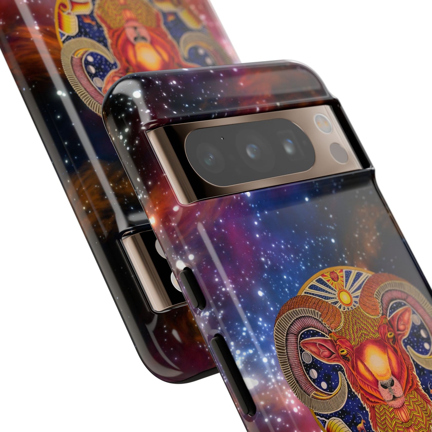 Aries Zodiac Tough Phone Case – Hand-Drawn Celestial Design (Non-AI)