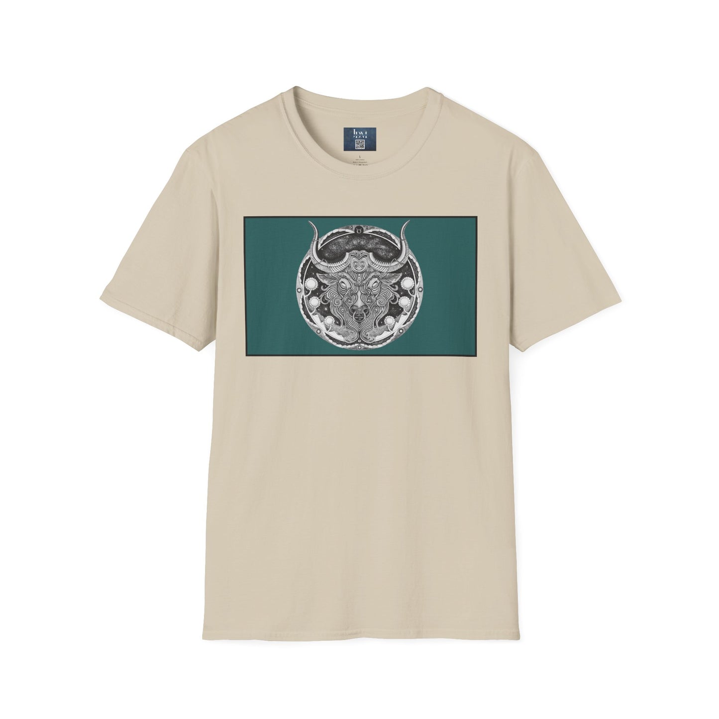 Taurus Zodiac Softstyle  T-Shirt - Hand-Drawn Celestial Design (Non-AI) Universal