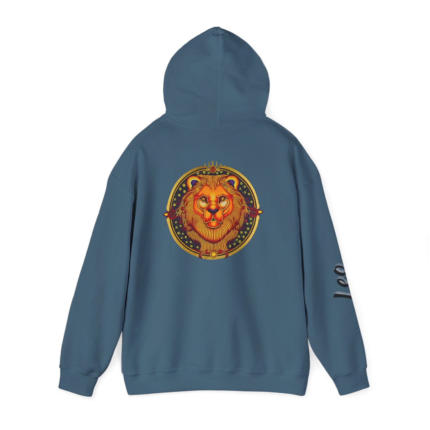Leo Zodiac Hoodie – Hand-Drawn Celestial Design (Non-AI)