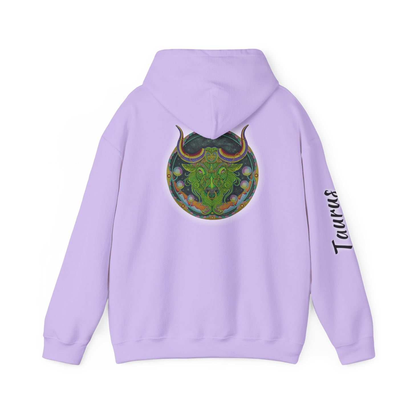 Taurus Zodiac Hoodie - Hand-Drawn Celestial Design (Non-AI)