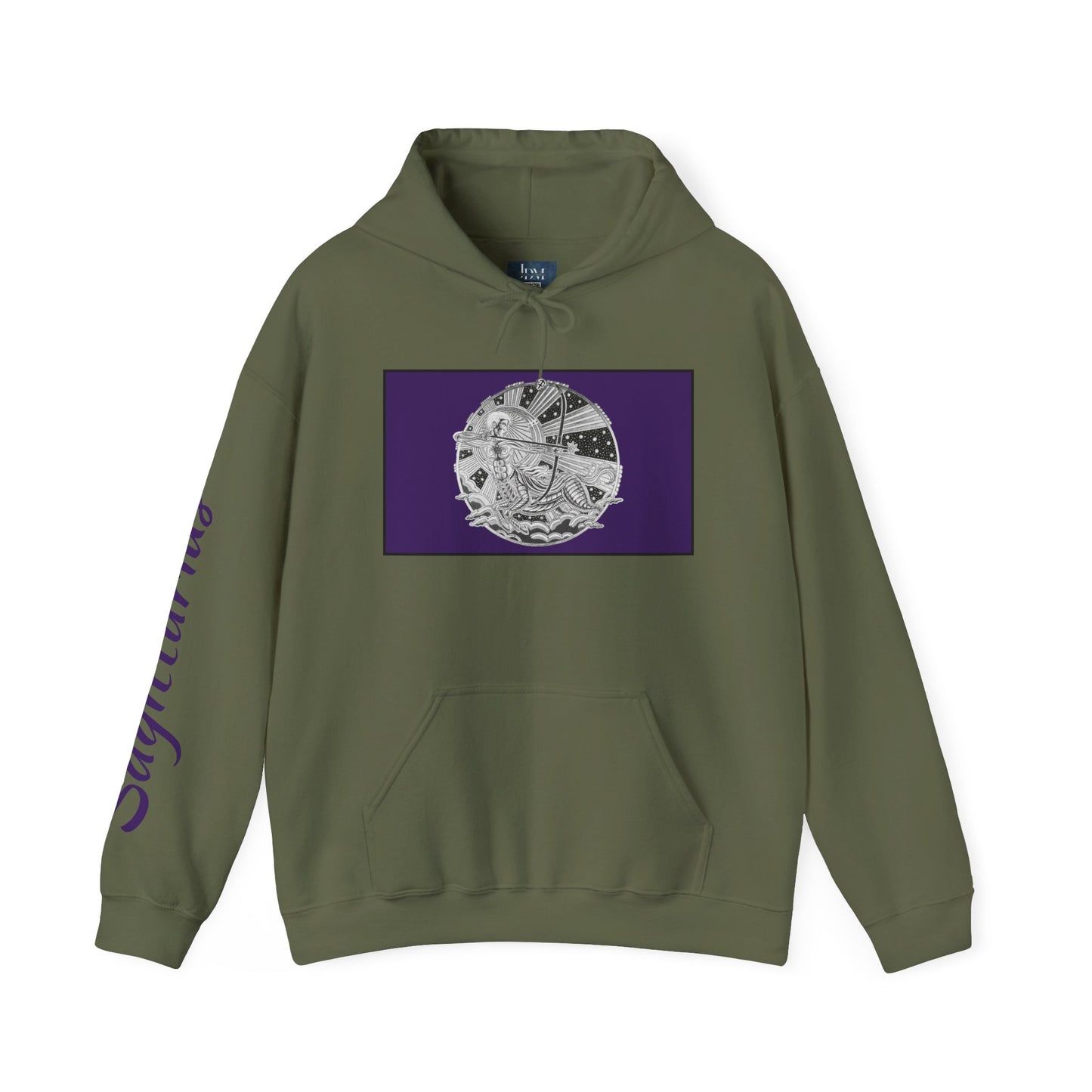 Sagittarius Zodiac Hoodie – Hand-Drawn Celestial Design (Non-AI) Universal