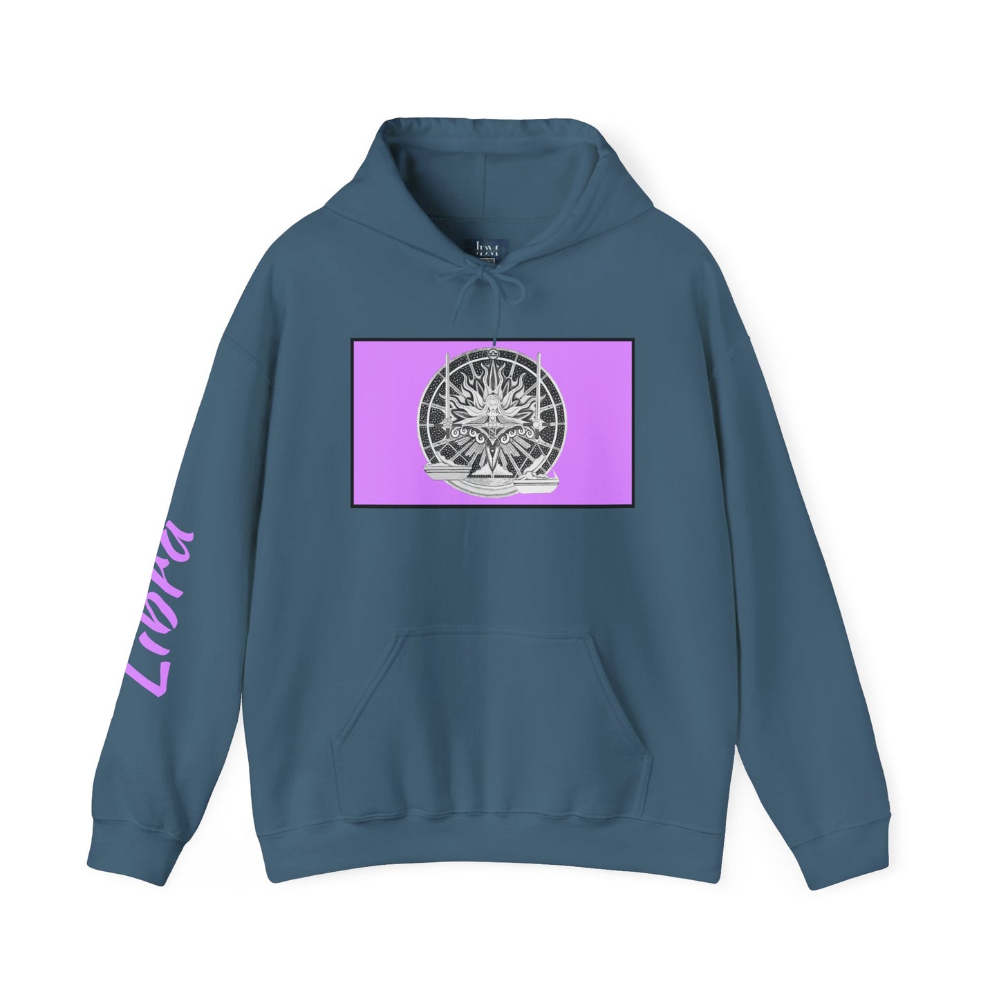 Libra Zodiac Hoodie – Hand-Drawn Celestial Design (Non-AI) Universal
