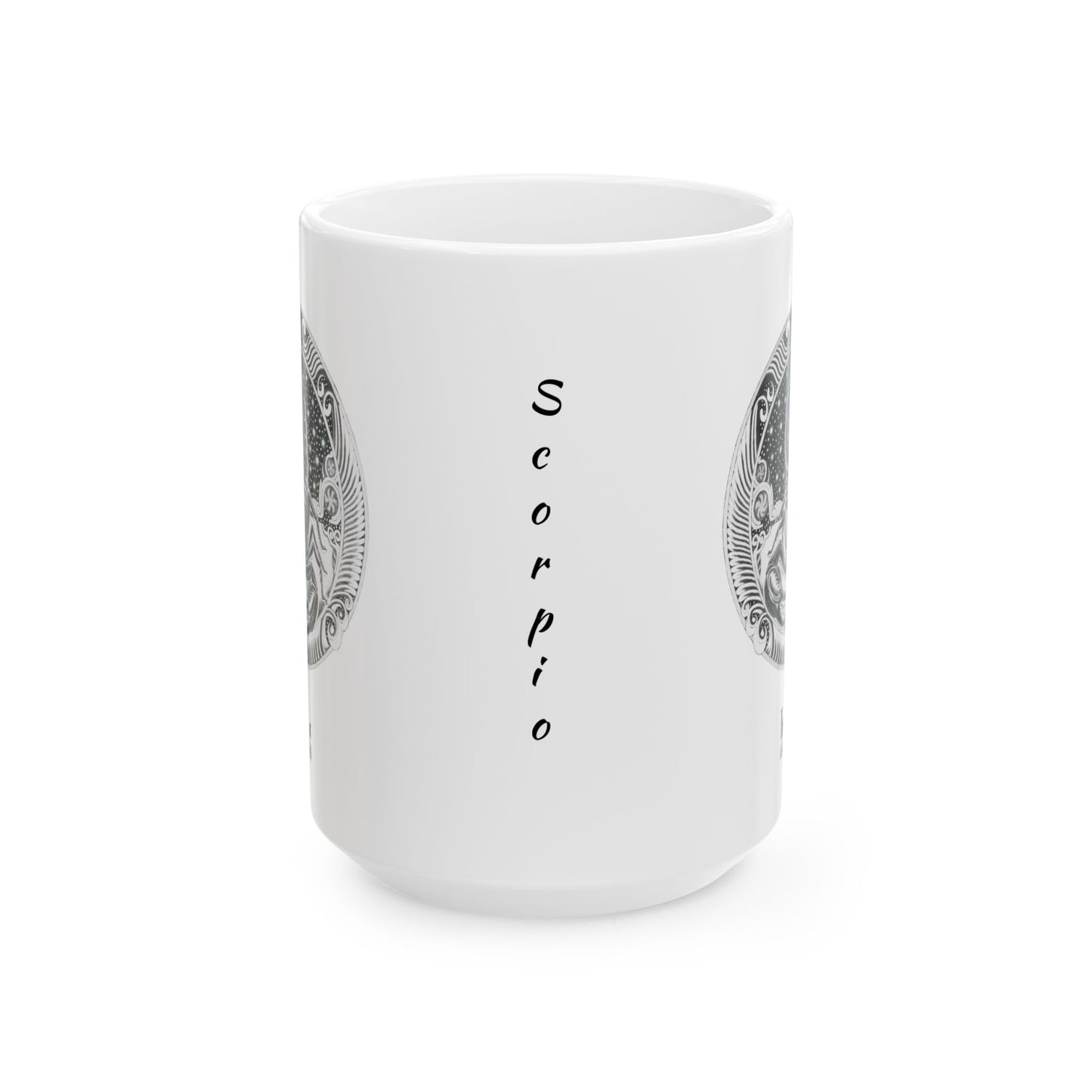 Scorpio Zodiac Mug – Hand-Drawn Celestial Design (Non-AI) Universal