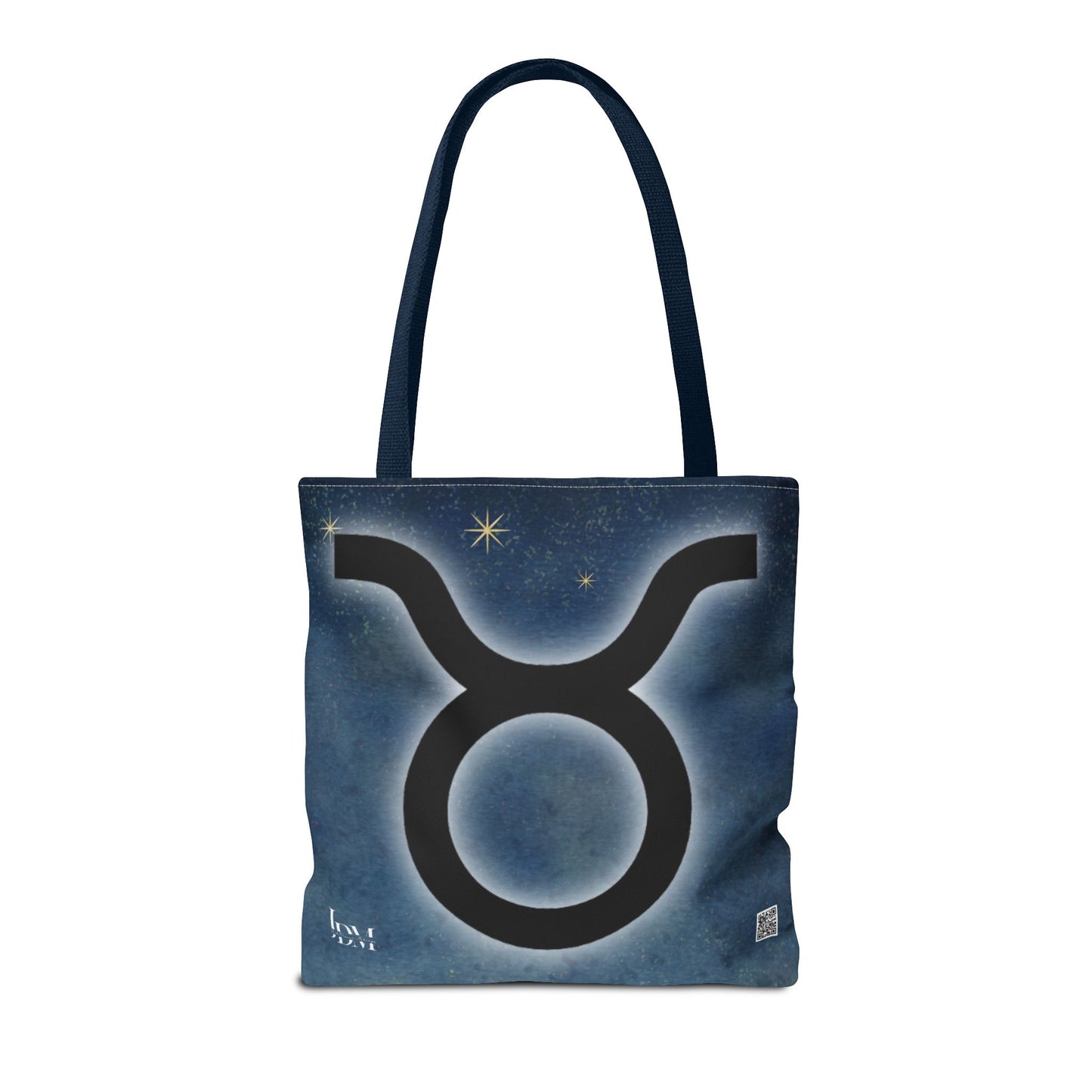 Taurus Zodiac Tote Bag - Hand-Drawn Celestial Design (Non-AI)