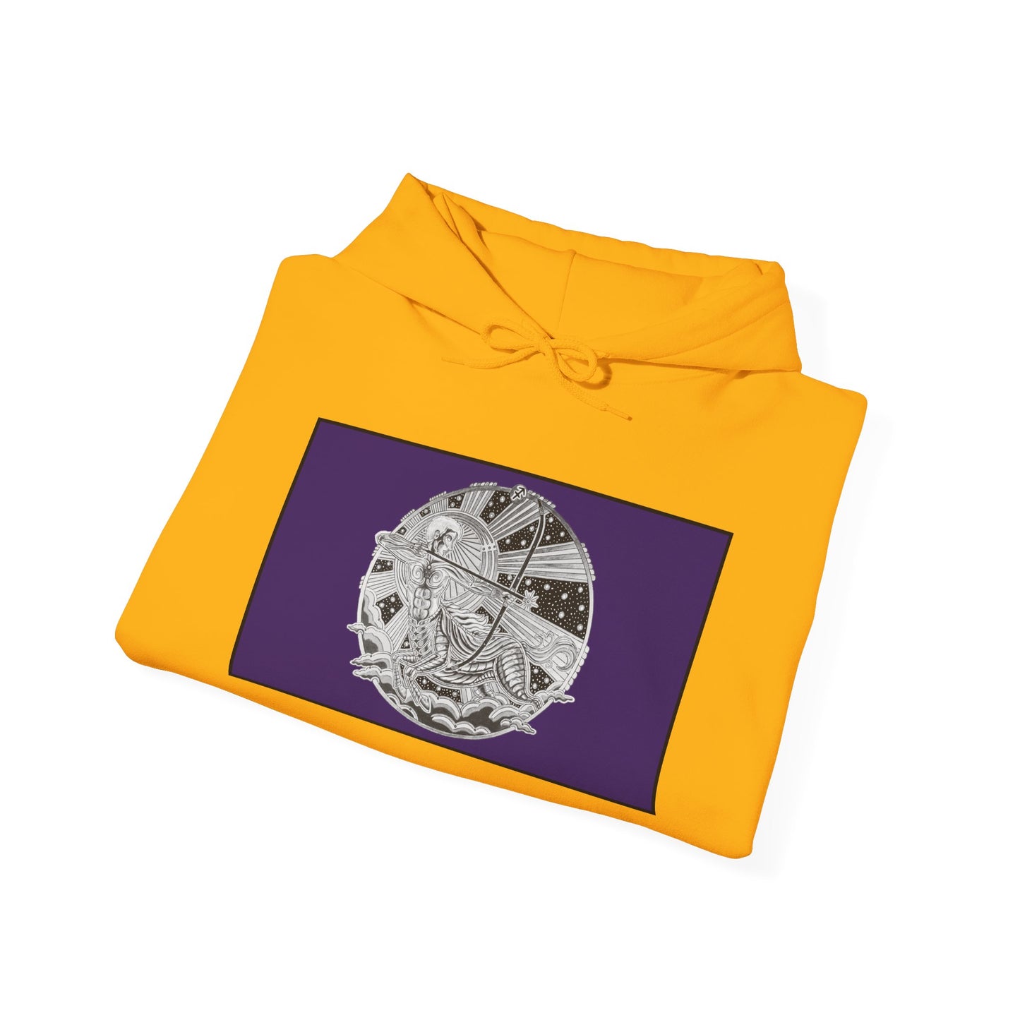 Sagittarius Zodiac Hoodie – Hand-Drawn Celestial Design (Non-AI) Universal